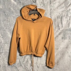 Oat Women's Tan Hoodie sweater Top‎ XS Carmel color super soft